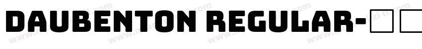 Daubenton Regular字体转换